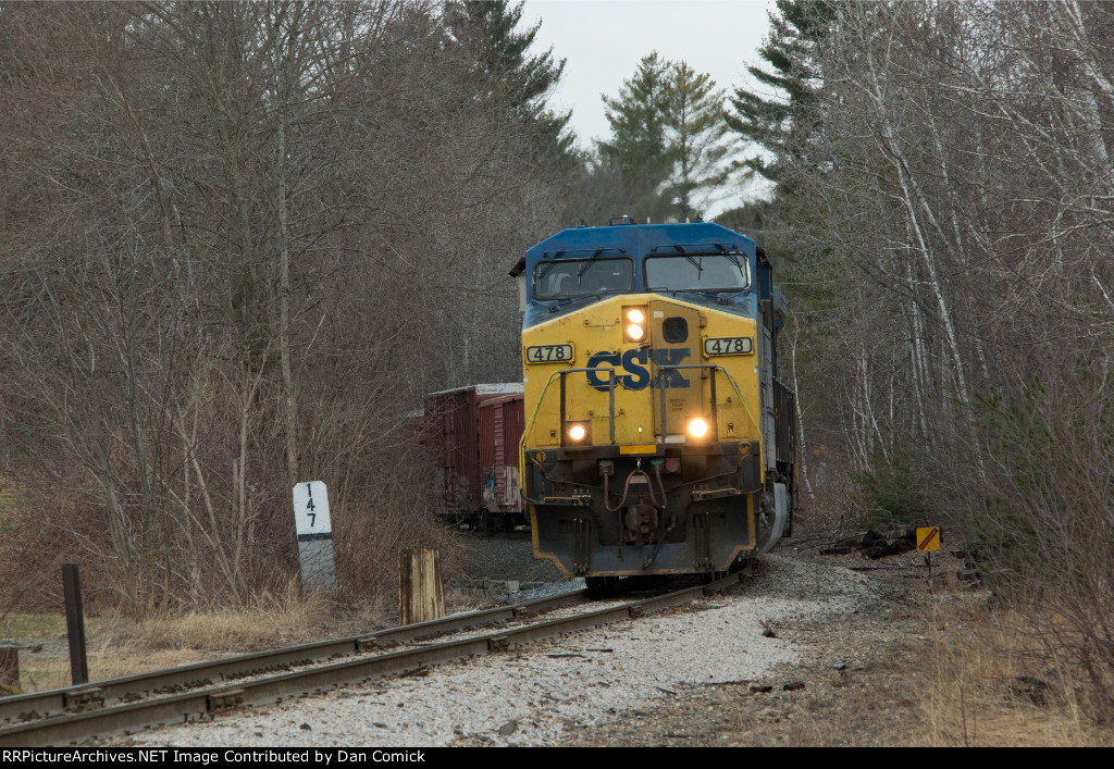 CSXT 478 Leads M426-09 at MP-147